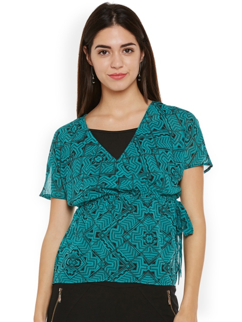 

Oxolloxo Women Green Printed Top