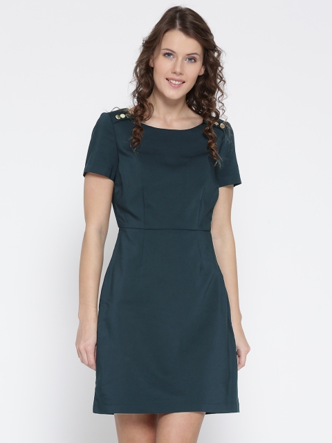 

Vero Moda Women Navy Blue Solid A-Line Dress