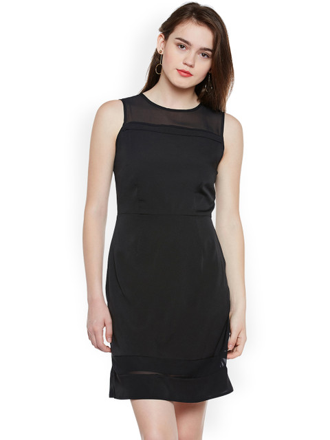 

Oxolloxo Women Black Solid Bodycon Dress