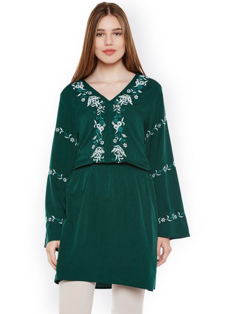 

Oxolloxo Green Printed Tunic