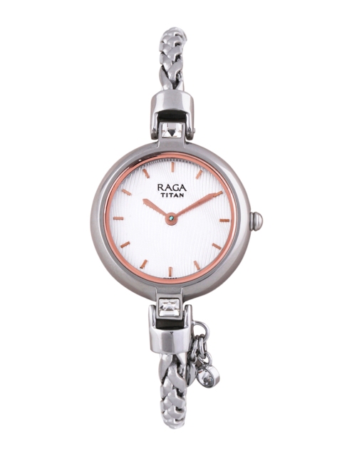 

Titan Women White Analogue Watch 2584SM01F