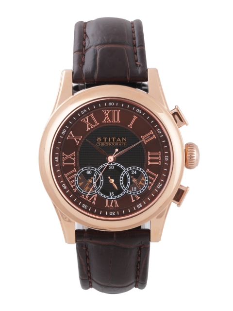 

Titan Men Brown Chronograph Analogue Watch 1562WL03