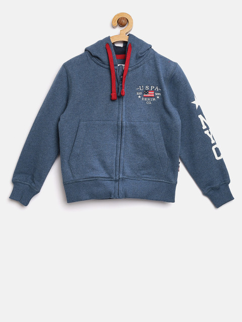 

U.S. Polo Assn. Kids Boys Blue Printed Back Sweatshirt