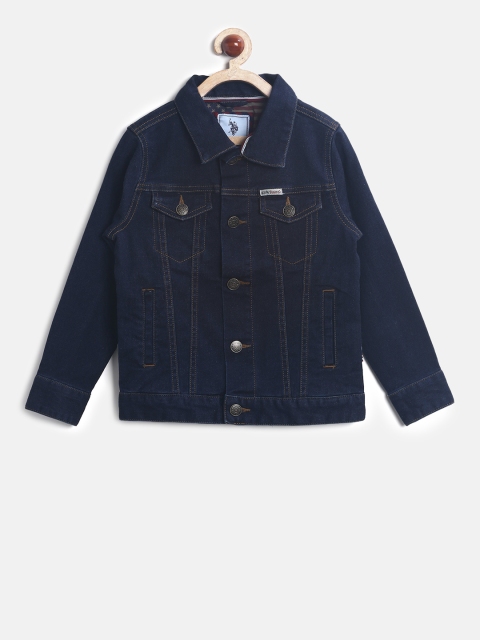 

U.S. Polo Assn. Kids Boys Blue Solid Denim Jacket