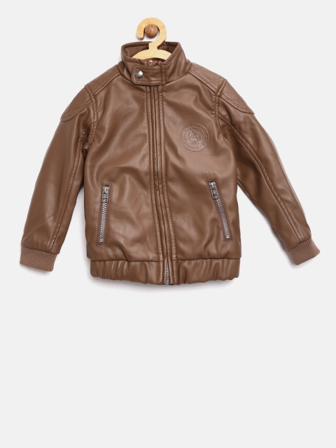 

U.S. Polo Assn. Kids Boys Brown Solid Bomber Jacket