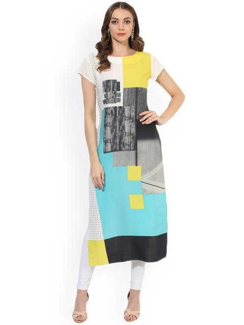 

Vaamsi Women Multicoloured Printed Straight Kurta, Multi