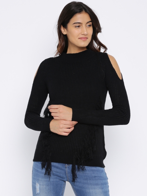 

Deal Jeans Women Black Solid Pullover