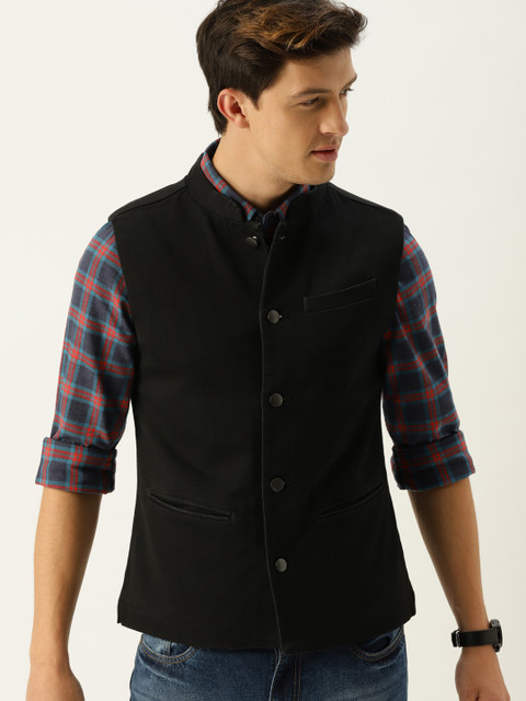 

United Colors of Benetton Black Nehru Jacket