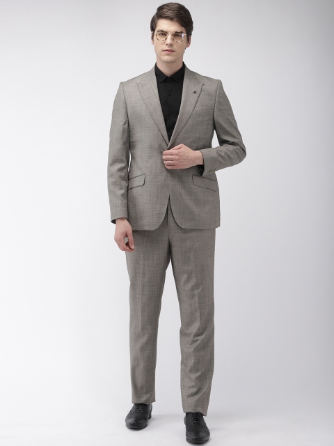

Raymond Men Grey Solid Single-Breasted Italian Cut Regular Fit Formal Suit