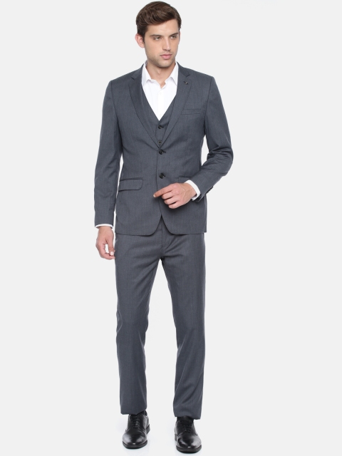 

Raymond Men Navy Blue Solid Tailored Fit Single-Breasted Suit