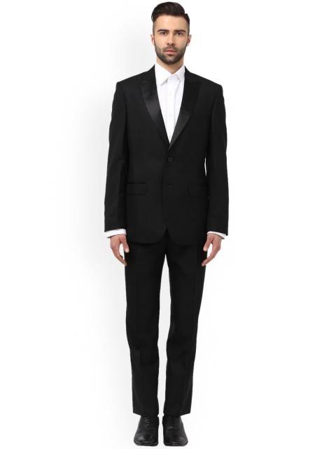

Raymond Men Black Solid Suit
