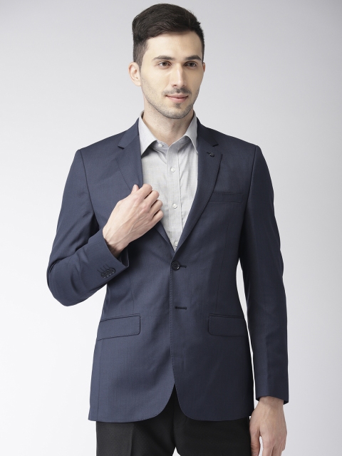 

Raymond Men Blue Solid Contemporary Fit Single Breasted Blazer