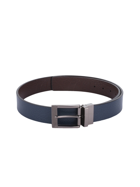

Alvaro Castagnino Men Blue & Brown Textured Leather Belt