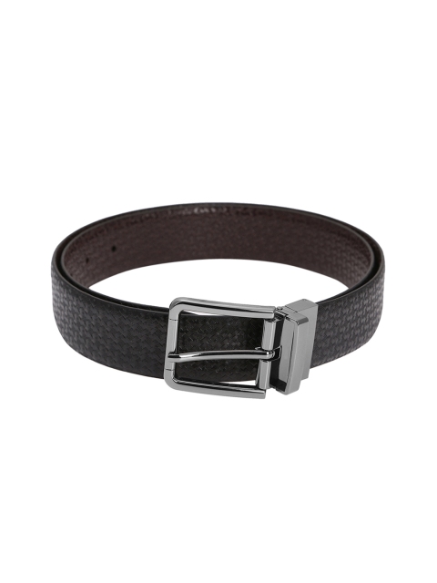 

Alvaro Castagnino Men Black & Brown Solid Reversible Leather Belt