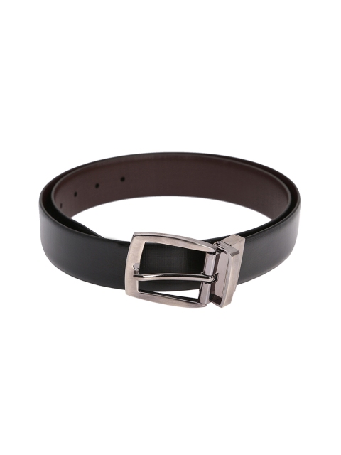 

Alvaro Castagnino Men Black & Brown Solid Reversible Leather Belt