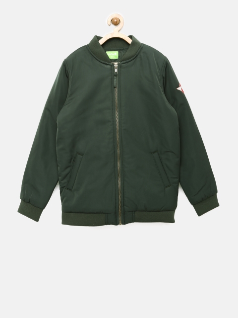 

Bossini Boys Green Solid Bomber