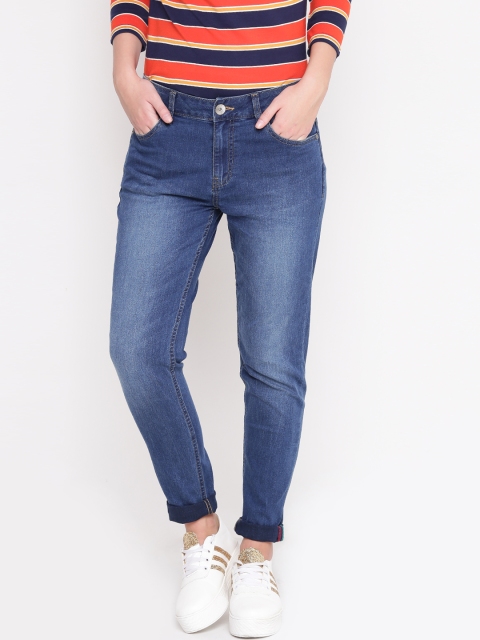 

United Colors of Benetton Women Blue Skinny Fit Mid-Rise Clean Look Stretchable Jeans