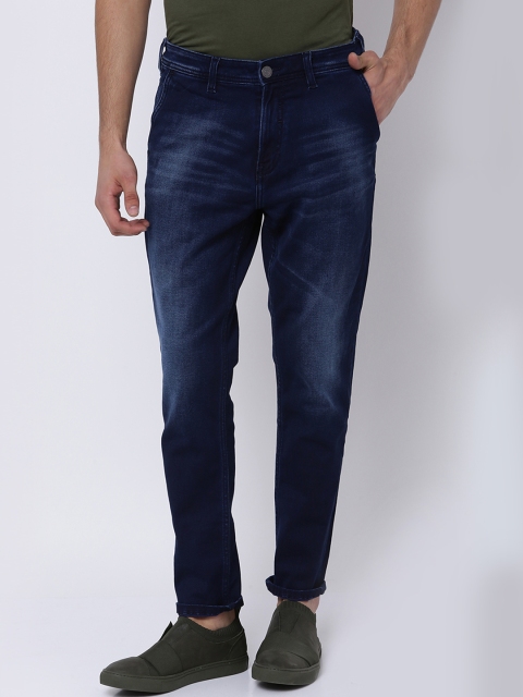 

LOCOMOTIVE Men Blue Regular Fit Mid-Rise Clean Look Stretchable Jeans