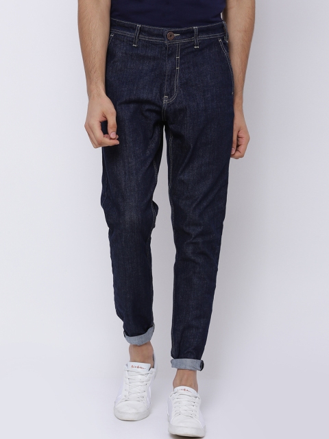 

LOCOMOTIVE Men Blue Regular Fit Mid-Rise Clean Look Stretchable Jeans