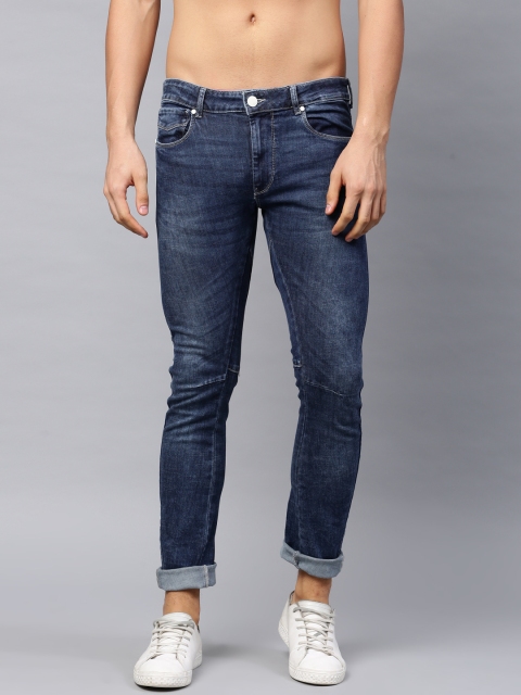 

HRX by Hrithik Roshan Men Blue Skinny Fit Mid-Rise Clean Look Stretchable Jeans