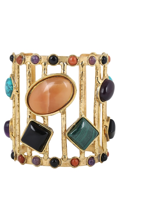 

ZeroKaata Women Gold-Toned Handcrafted Cuffed Bracelet