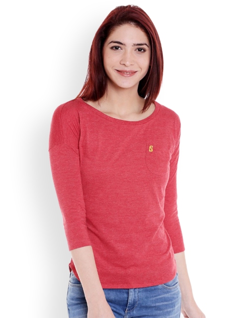 

Style Quotient Women Red Solid Top