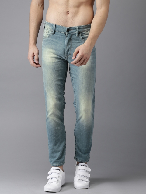 

Moda Rapido Men Blue Slim Fit Cropped Mid-Rise Clean Look Stretchable Jeans