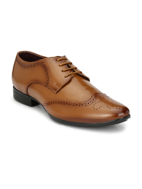 

Mactree Men Tan Brown Formal Brogue Shoes