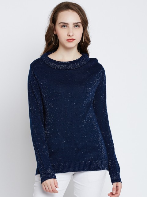

Marie Claire Women Blue Solid Pullover