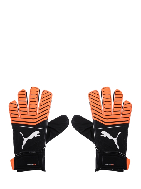 

Puma Unisex Black & Neon Orange One Grip 17.4 Goalkeeper Gloves
