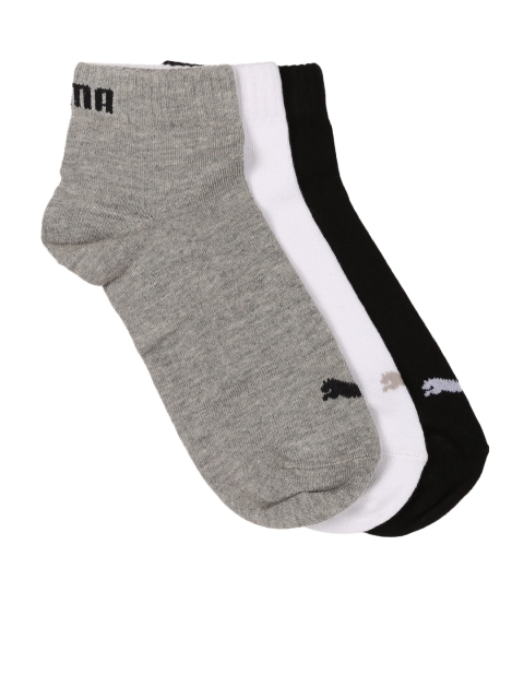 

Puma Unisex Pack of 3 Ankle-Length Socks, White