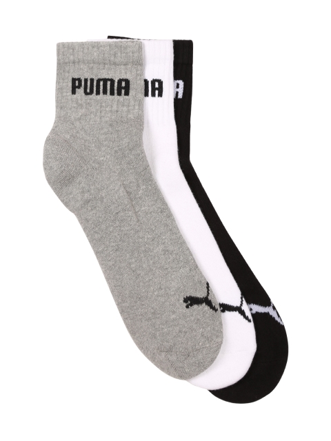 

Puma Unisex Pack of 3 Ankle-Length Socks, Black