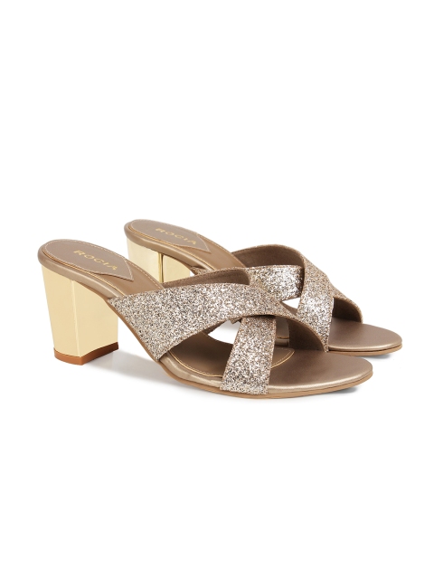 

Rocia Women Champagne Embellished Heels