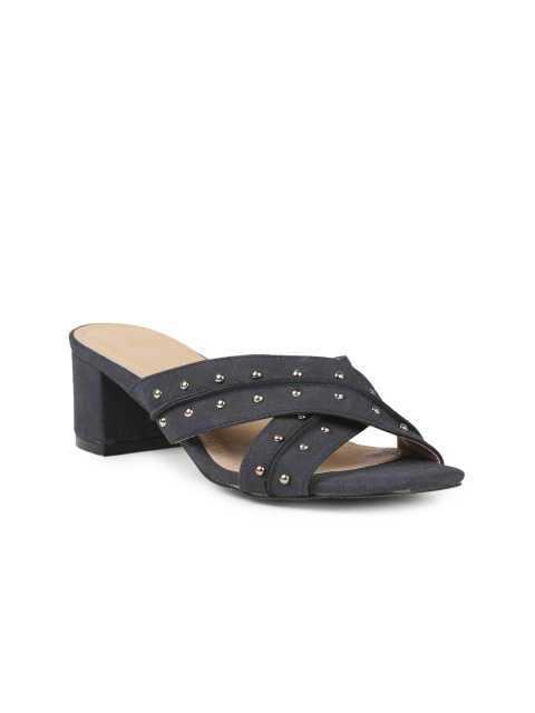 

CERIZ Women Navy Blue Solid Sandals