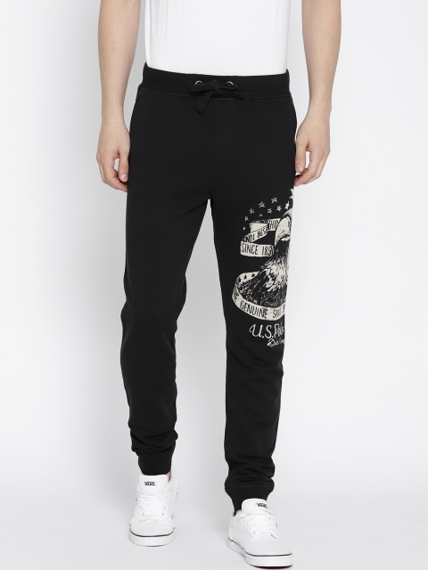 

U.S. Polo Assn. Denim Co. Men Black Solid Joggers