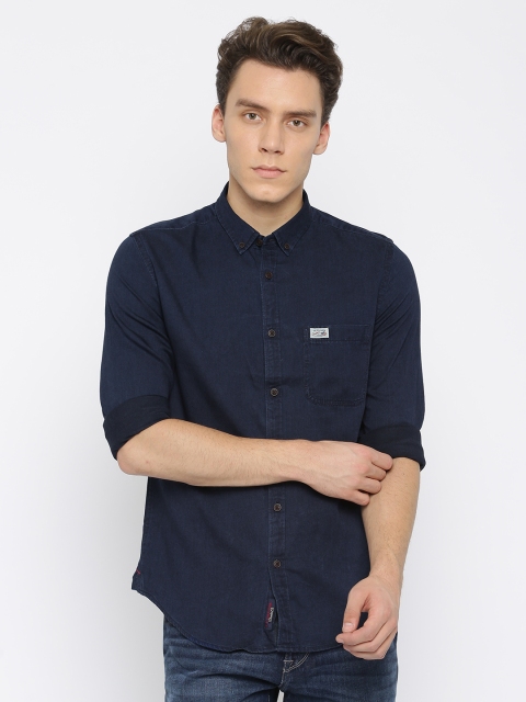

U.S. Polo Assn. Denim Co. Men Blue Denim Casual Shirt