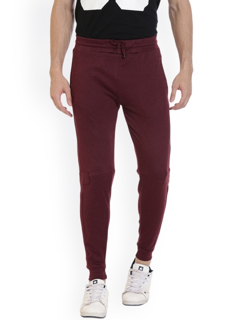 

ROCX Men Slim Fit Joggers, Maroon