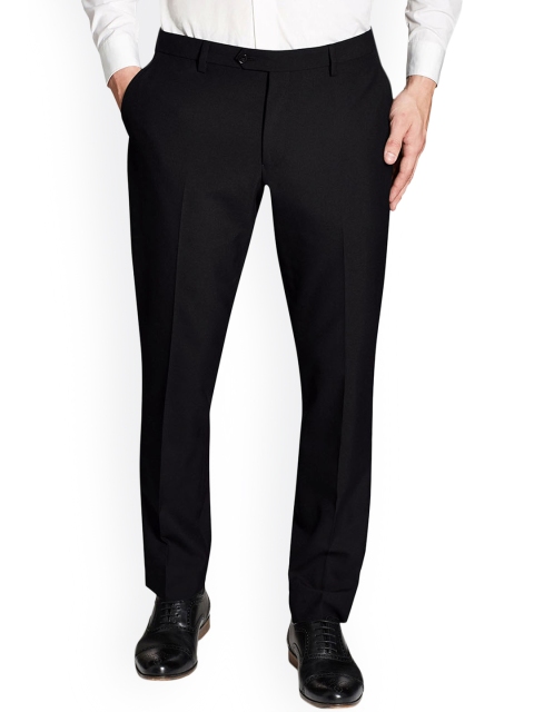 

next Men Black Slim Fit Solid Chinos