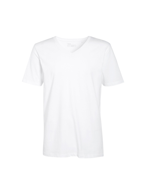 

next Men White Printed V-Neck T-shirt