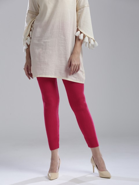 

W Pink Patterned Tights