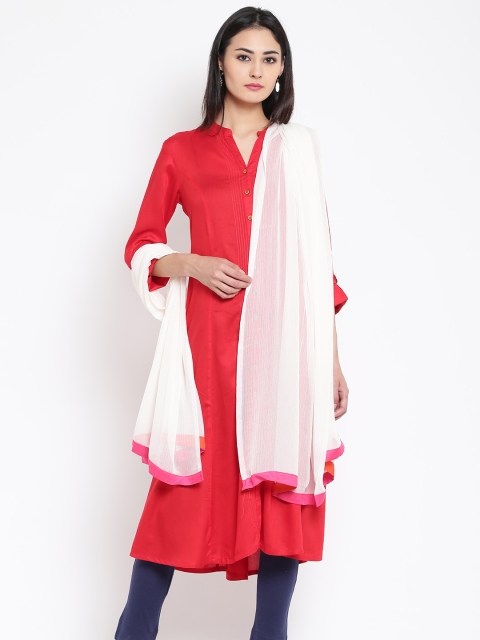

Biba Off-White Solid Dupatta