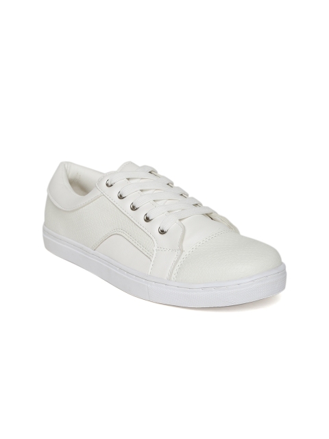 

Allen Solly Women White Snakeskin-Textured Sneakers