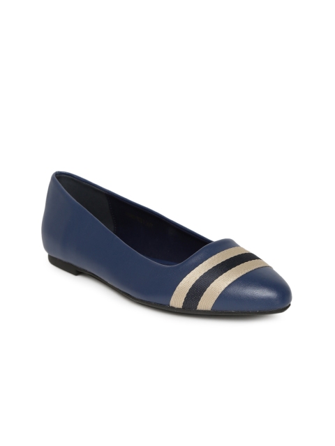 

Allen Solly Women Navy Blue Solid Synthetic Ballerinas