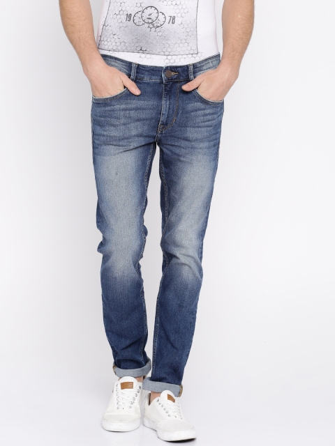 

U.S. Polo Assn. Denim Co. Men Blue Skinny Fit Mid-Rise Clean Look Stretchable Jeans
