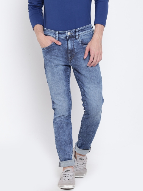 

U.S. Polo Assn. Denim Co. Men Blue Skinny Fit Mid-Rise Clean Look Stretchable Jeans