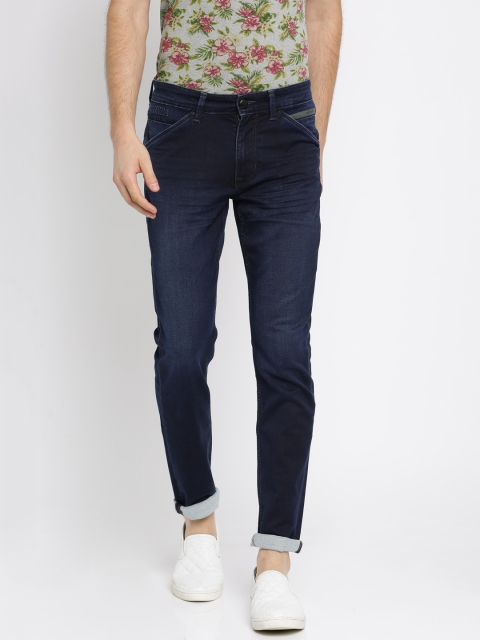 

U.S. Polo Assn. Denim Co. Men Blue Slim Fit Mid-Rise Clean Look Stretchable Jeans