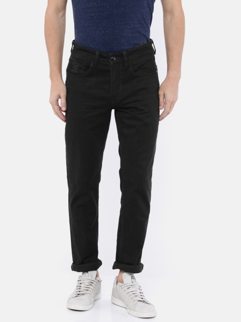

U.S. Polo Assn. Denim Co. Men Black Slim Fit Mid-Rise Clean Look Stretchable Jeans