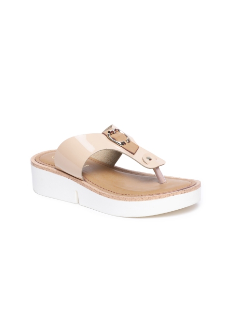 

Wet Blue Women Beige Solid Flatforms