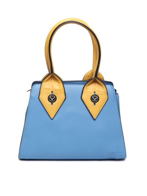 

Sugarush Blue Solid Handheld Bag