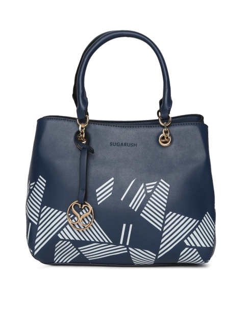 

Sugarush Navy Blue Printed Shoulder Bag